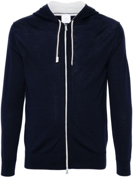 Zip hoodie Eleventy mavi