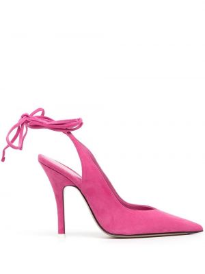 Полуотворени обувки The Attico розово