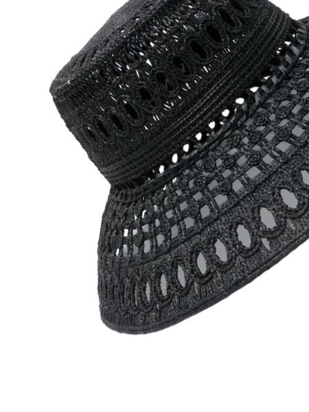 Haftowany kapelusz Givenchy czarny
