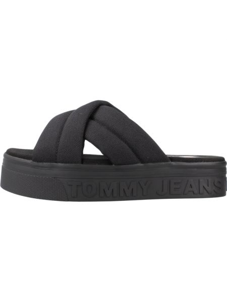 Sandalias sin tacón Tommy Jeans negro