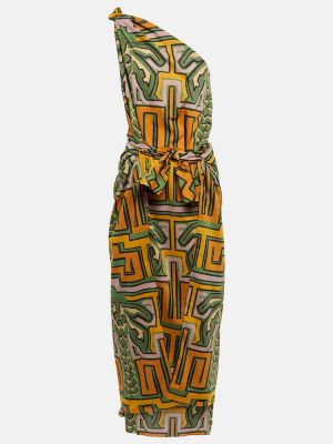 Βαμβακερή μίντι φόρεμα με σχέδιο Johanna Ortiz