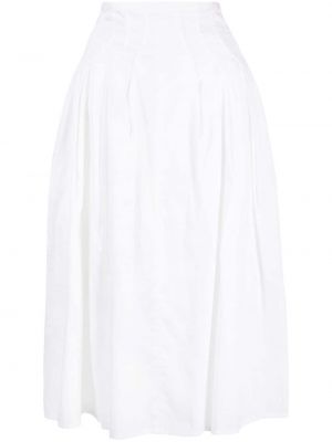 Spódnica midi bawełniana Céline Pre-owned biała