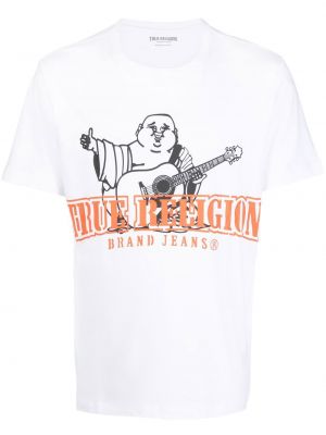 Trykt t-skjorte True Religion hvit