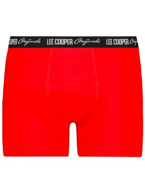 Bokserki z nadrukiem Lee Cooper czerwone