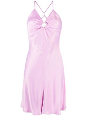 Сатенена коктейлна рокля Liu Jo розово
