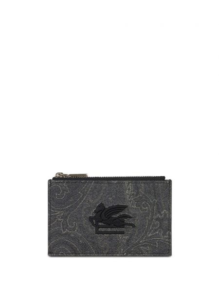 Peňaženka s paisley vzorom s vreckami Etro