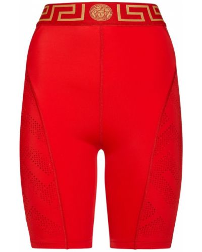 Cyklistické šortky Versace červená