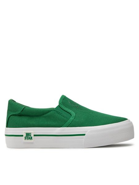 Със звездички ниски обувки Big Star зелено