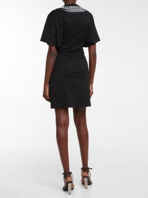 Bavlněné šaty Givenchy černé
