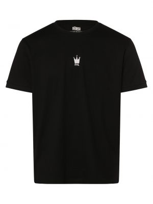 Czarna koszulka bawełniana Finshley & Harding London