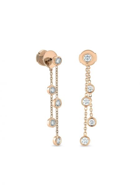 Σκουλαρίκια από ροζ χρυσό De Beers Jewellers