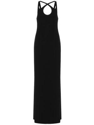 Džerzej dlouhé šaty Tom Ford čierna