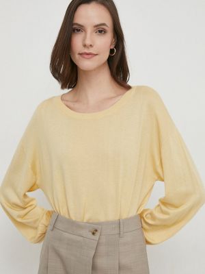 Sweter Sisley żółty