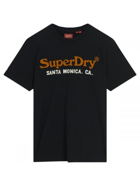 Tričko s krátkými rukávy Superdry černé