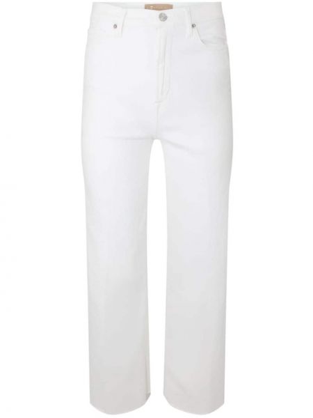 Jeans taille haute 7 For All Mankind blanc
