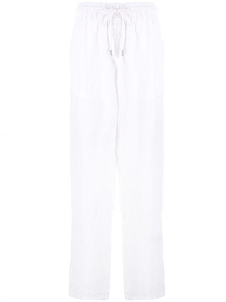 Pantaloni cu picior drept Vilebrequin alb