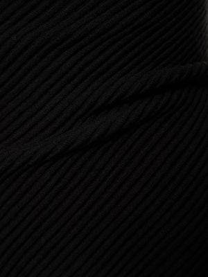 Viskózové mini šaty The Attico čierna