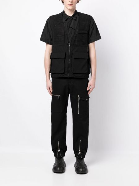 Bavlněná vesta na zip Givenchy černá