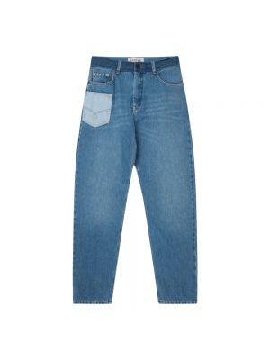 Niebieskie proste jeansy Munthe