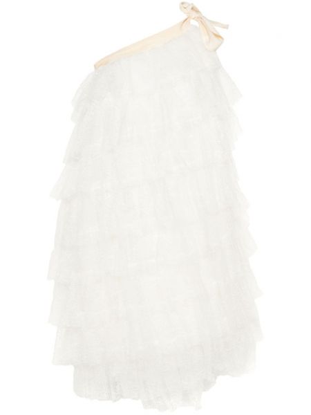 Φουσκωμένο φόρεμα Uma Wang λευκό