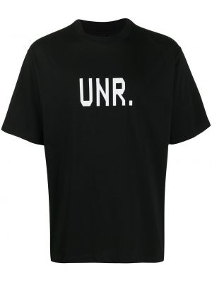 Camiseta con estampado Unravel Project negro