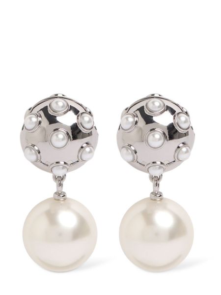 Bodkované náušnice s perlami Marc Jacobs