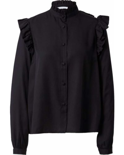 Блуза Knowledgecotton Apparel черно
