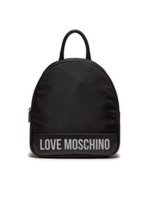 Plecak z nadrukiem Love Moschino czarny