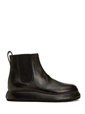 Черные мужские кожаные ботинки Jacquemus