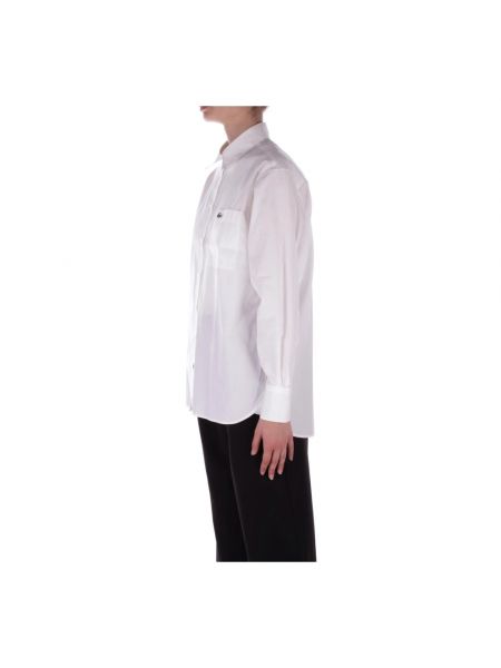 Hemd mit geknöpfter Lacoste weiß