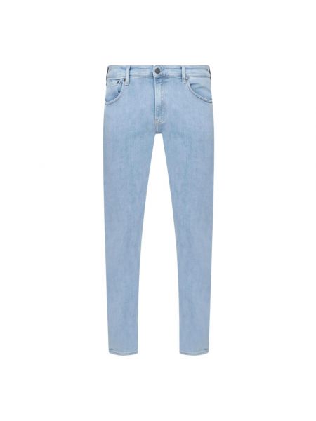 Jeansy skinny na guziki Calvin Klein niebieskie