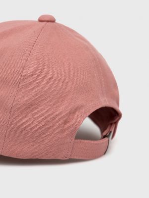 Șapcă din bumbac Ea7 Emporio Armani roz