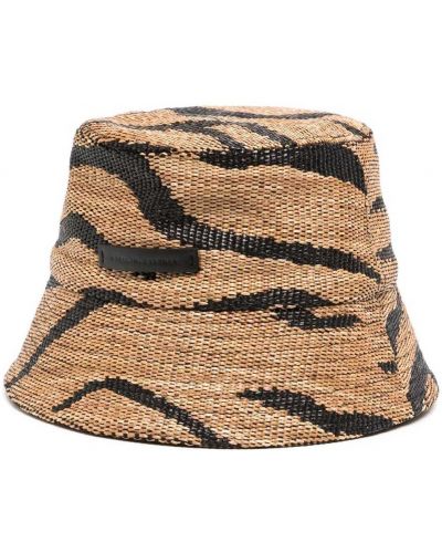 Плетена шапка с принт с тигров принт Stella Mccartney