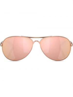 Сатенени слънчеви очила от розово злато Oakley