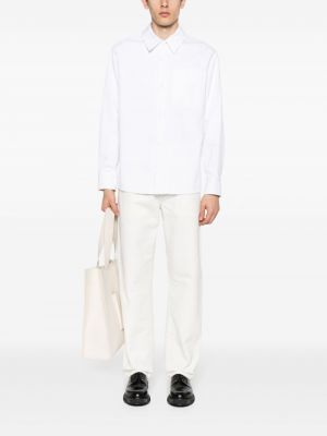 Chemise en coton avec poches A.p.c. blanc