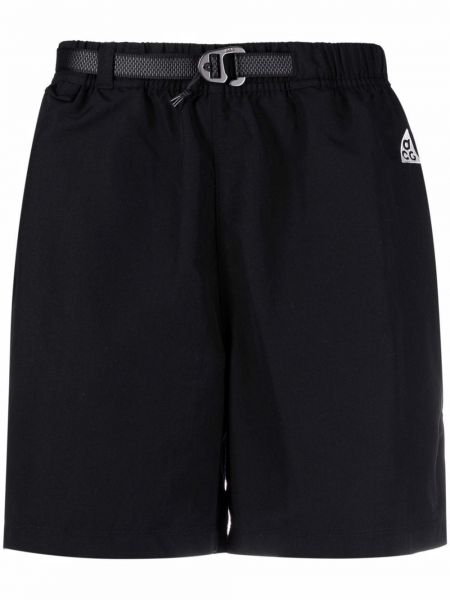 Pantalones cortos deportivos de tejido fleece de tejido fleece con capucha Nike negro
