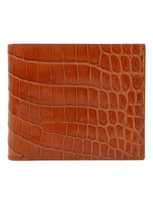 Кожаный кошелек Bottega Veneta оранжевый