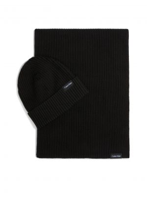 Bavlnený šál Calvin Klein čierna