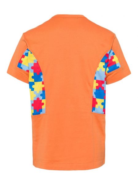 T-shirt en coton à imprimé Comme Des Garçons Homme Deux orange