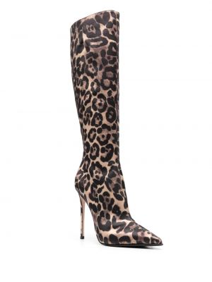 Stiefelette mit print mit leopardenmuster Le Silla braun