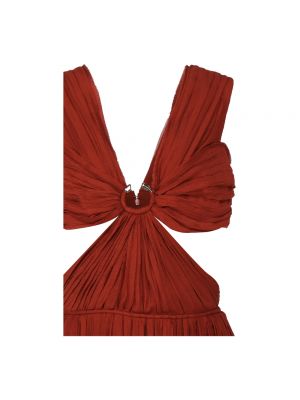 Vestido de seda Chloé rojo