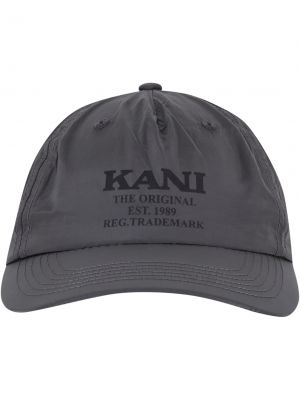 Cappello con visiera Karl Kani grigio