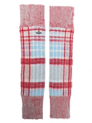 Mănuși în carouri tricotate Vivienne Westwood