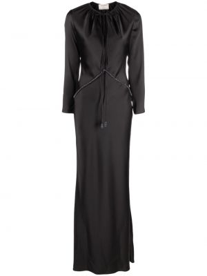 Μάξι φόρεμα με πετραδάκια V:pm Atelier μαύρο