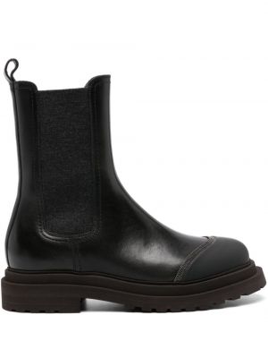 Chelsea boots en cuir Brunello Cucinelli noir