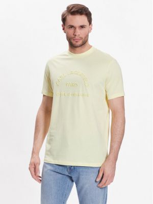 Тениска Karl Lagerfeld жълто