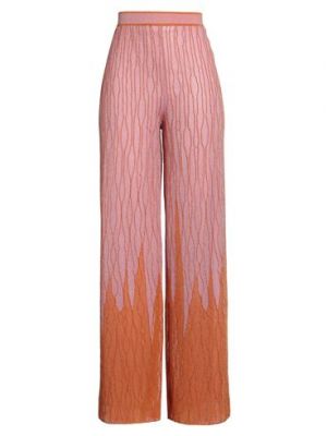Pantalones de viscosa M Missoni rosa