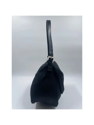 Bolsa de hombro de fieltro Fendi Vintage negro