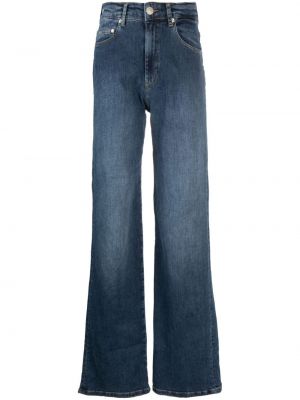 Straight leg jeans ricamati Chiara Ferragni blu