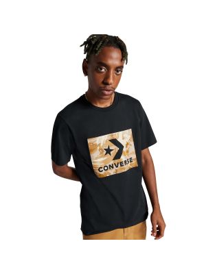 Camiseta manga corta de camuflaje Converse negro